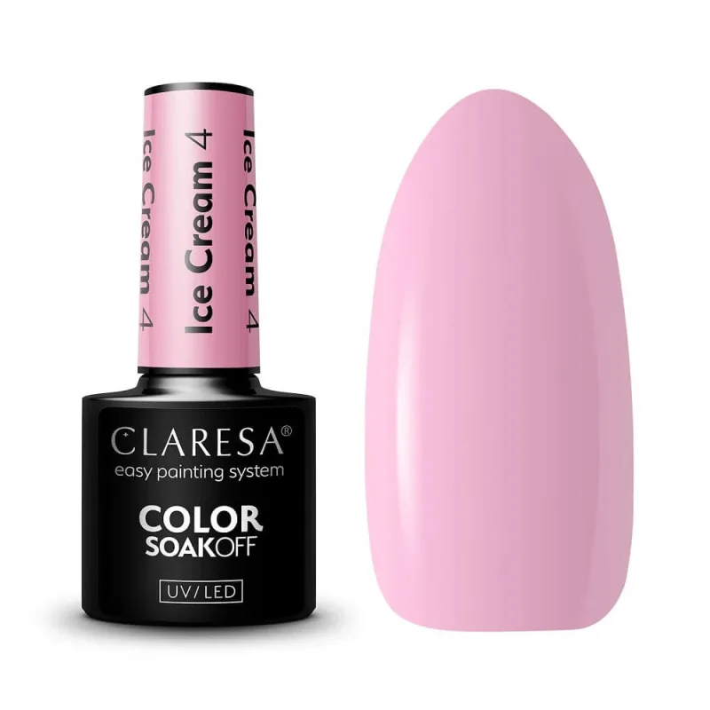 Claresa Soak Off UV/LED Ice Cream Hybrid Varnish 4, 5 g — preț și oferte
