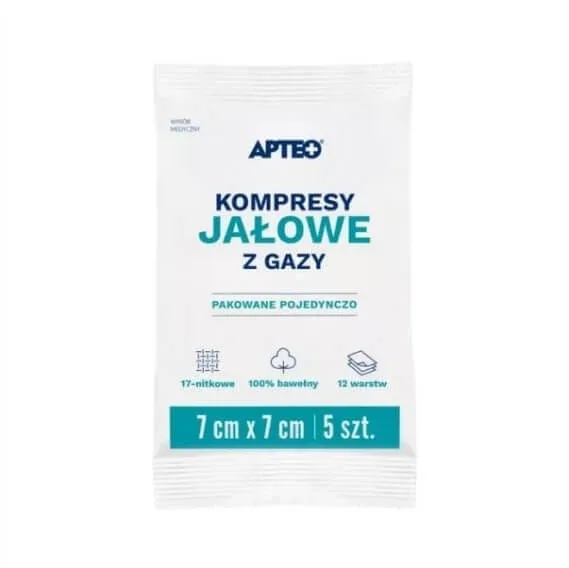 APTEO CARE tampoane de tifon sterile 7x7cm 5 buc. — preț și oferte