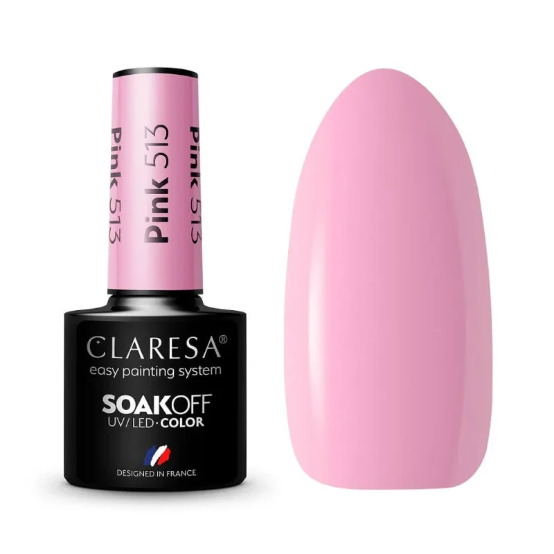 Claresa Soak Off UV/LED Pink Hybrid Varnish 513, 5 g — preț și oferte