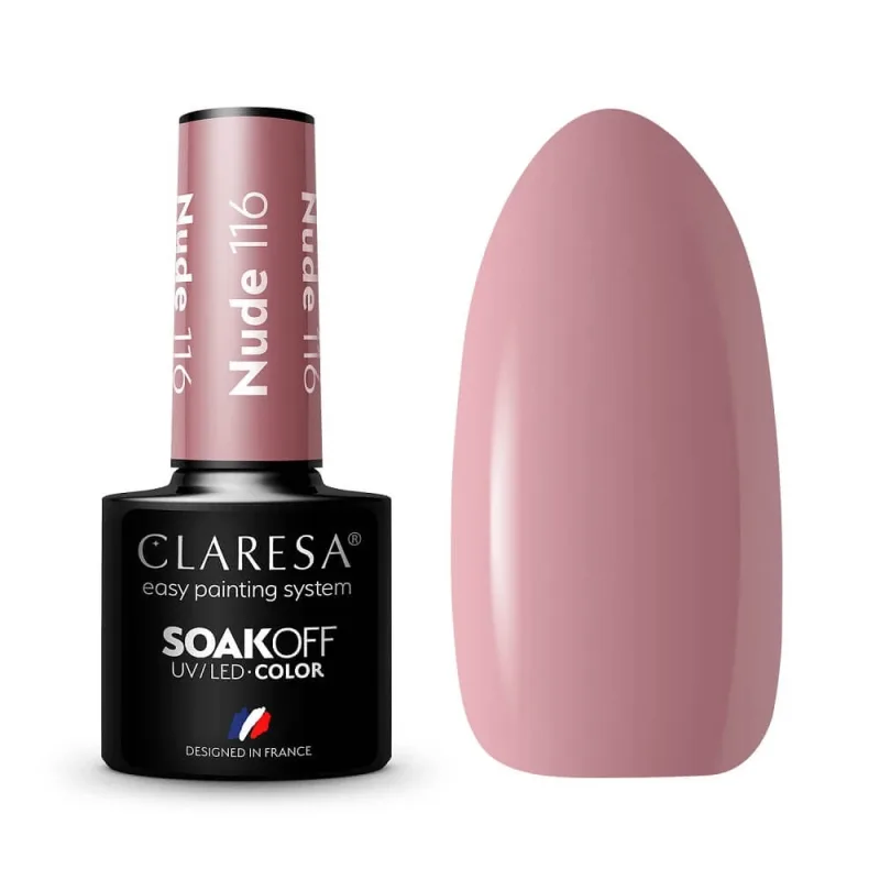 Claresa Soak Off UV/LED Nude Hybrid Varnish 116, 5 g — preț și oferte