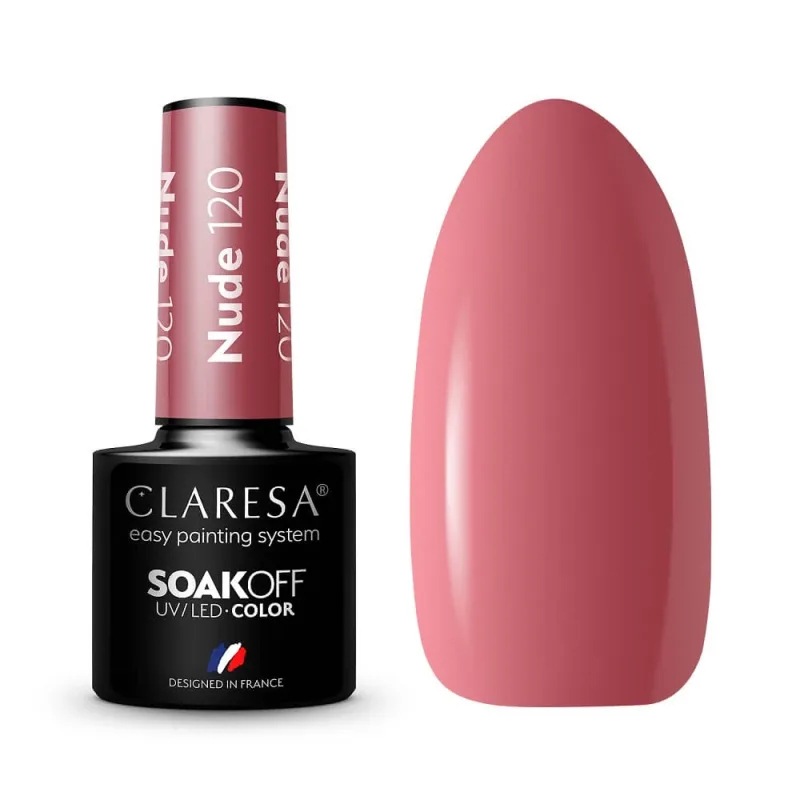 Claresa Soak Off UV/LED Nude Hybrid Varnish 120, 5g — preț și oferte