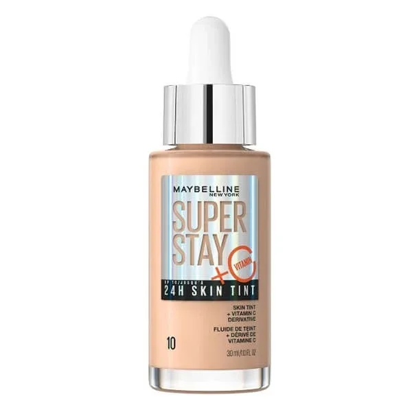 MAYBELLINE Super Stay Skin Tint Machiaj lichid pentru acoperire naturală și strălucire 10 30ml Maybelline New York — preț și oferte