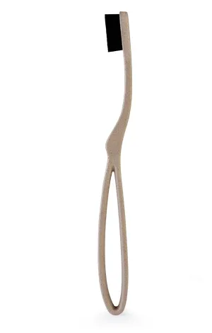 Periuță de dinți INTERMED Professional Eco Ergonomic Mâner inovator, extrem de flexibil și ergonomic fabricat din scoarță de orez moale (4.600 fibre) Bej x1 — preț și oferte