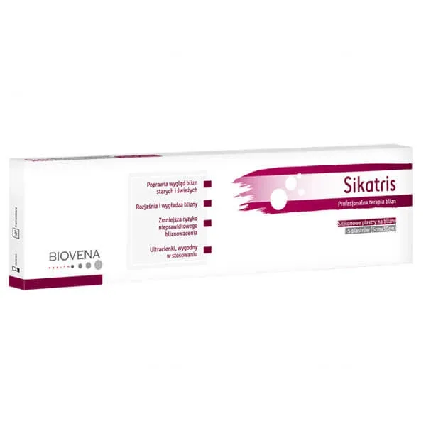Sikatris, plasturi de silicon pentru cicatrici, 5 cm x 30 cm, 5 bucăți — preț și oferte