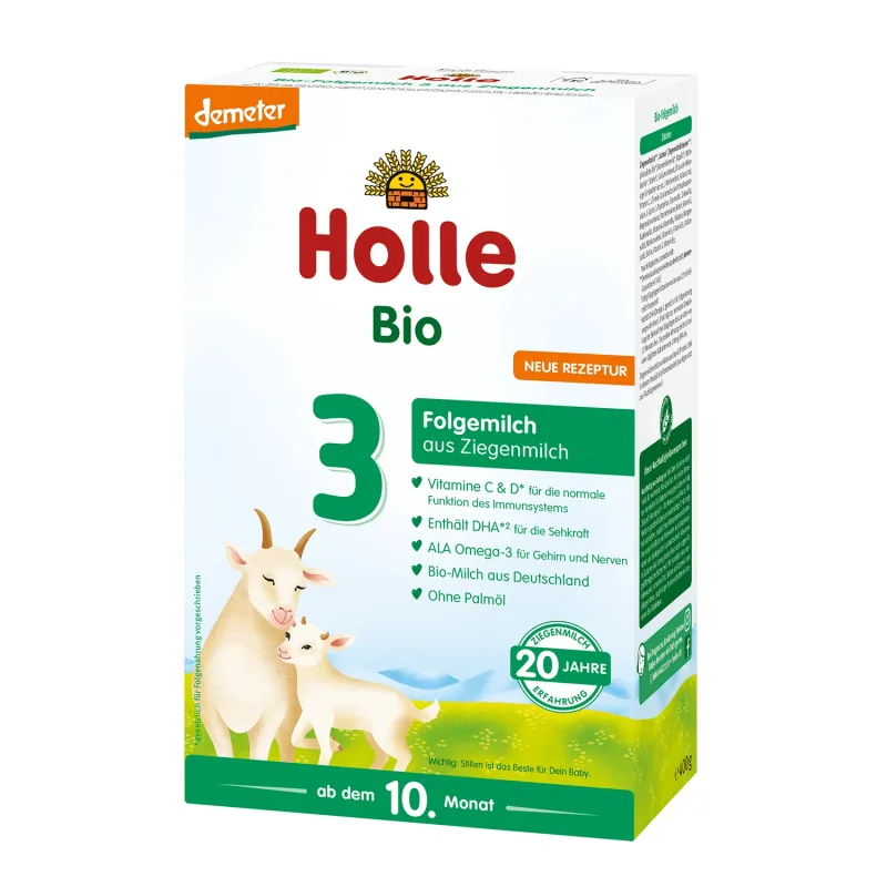 Holle Bio 3, pe bază de lapte de capră, de la 10 luni, 400 g — preț și oferte