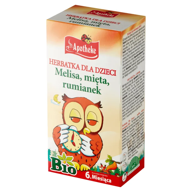 Apotheke Calming Bio, ceai pentru copii peste 6 luni, 1,5 g x 20 pliculețe — preț și oferte