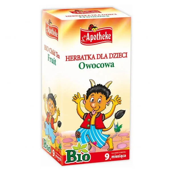Apotheke Owocowa Bio, ceai pentru bebeluși peste 9 luni, 2 g x 20 pliculețe — preț și oferte