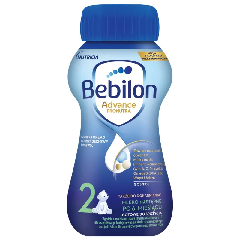 Bebilon Advance Pronutra 2, lapte de continuare gata de băut, după 6 luni, 200 ml — preț și oferte