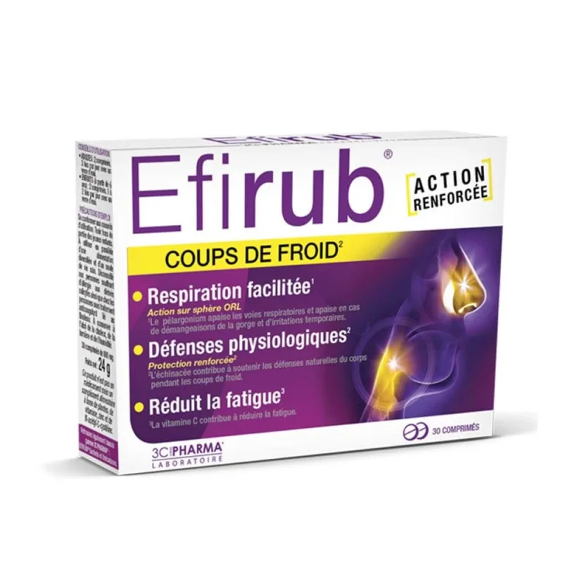 EFIRUB® Trezește-te din frig 30 comprimate 3C Pharma — preț și oferte