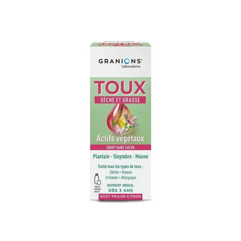 Granions Tuse uscată și gazoasă Dispozitive medicale 120 ml + cană de măsurare — preț și oferte