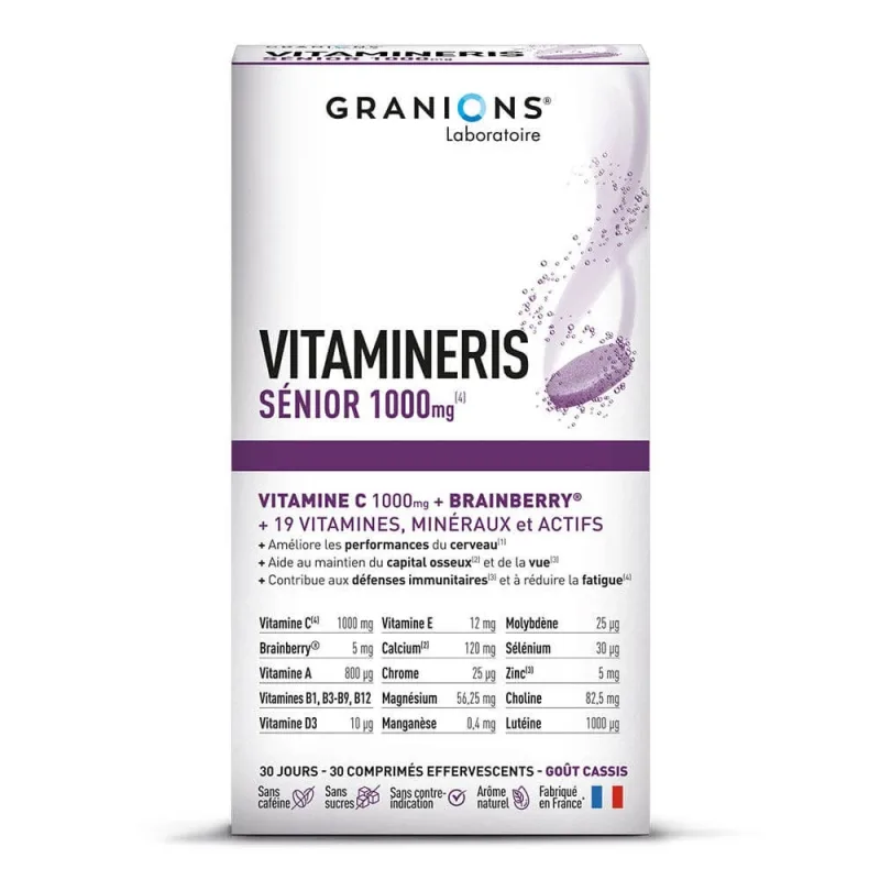 Granions Vitamineris Senior 1000mg 30 comprimate — preț și oferte