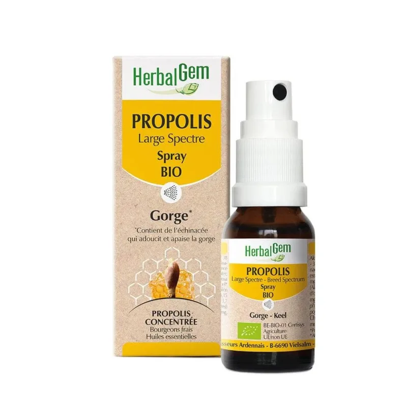 Herbalgem Propolis Bio Spray cu spectru larg 15ml — preț și oferte