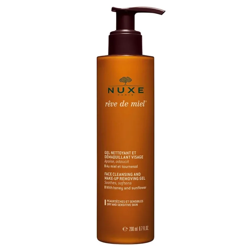 Nuxe Reve De Miel Gel de curățare și demachiere pentru piele uscată și sensibilă 200ml — preț și oferte