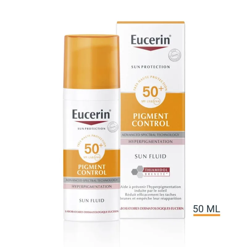 Eucerin Sun Protection Pigment Control Fluid SPF50 Anti Stain 50ml — preț și oferte