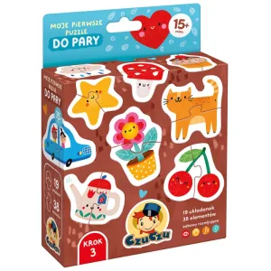 CzuCzu Primul meu puzzle Jigsaw Pentru perechi, puzzle-uri pentru copii, de la 15 luni, 38 piese