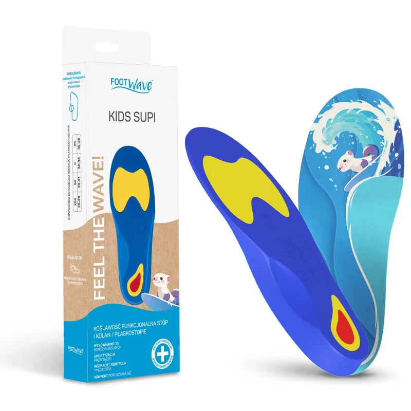 FootWave Kids Supi, tălpi ortopedice, valgitate funcțională a picioarelor și genunchilor, picioare plate, XSmall, 35-38, 1 pereche — preț și oferte