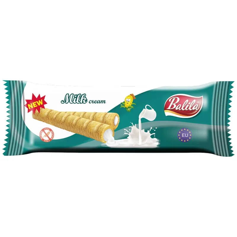 Balila, tuburi de făină de porumb cu cremă de lapte, fără gluten, 18 g — preț și oferte