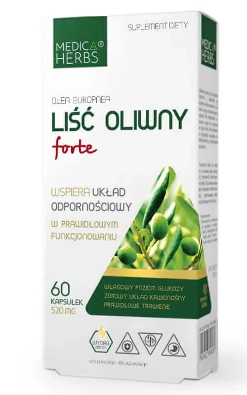 Frunză de măslin Forte 60 capsule Medica Herbs — preț și oferte