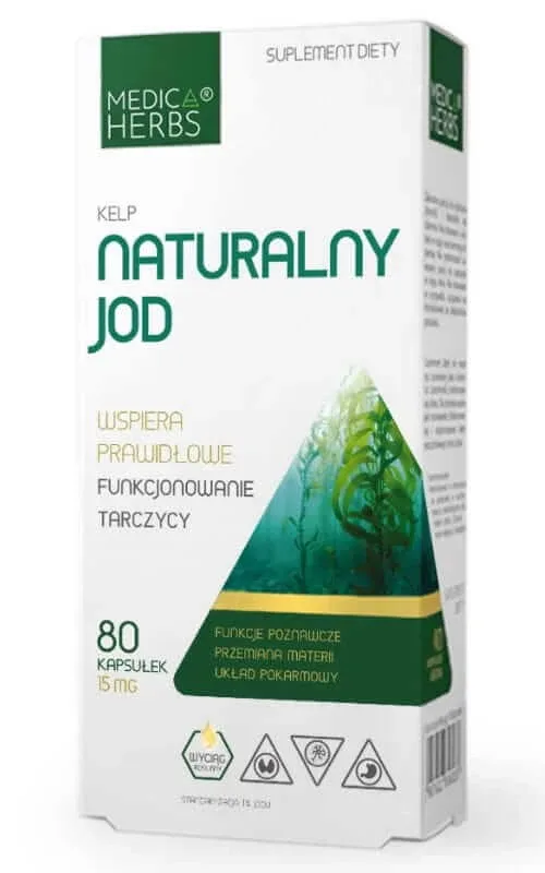 Kelp Iod Natural 150mcg, 80 capsule Medica Herbs — preț și oferte