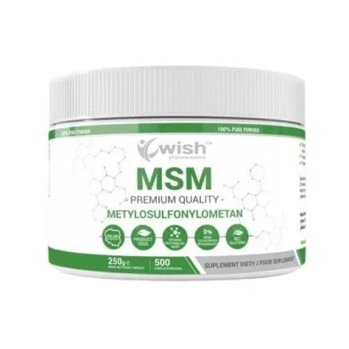 WISH Pharmaceutical MSM Sulf organic, 250g — preț și oferte