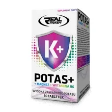 Real Pharm Potasiu + Magneziu + B6 - 90 comprimate — preț și oferte
