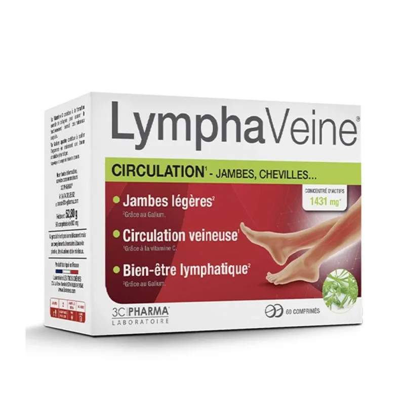 LymphaVeine, 60 tablete, 3C Pharma — preț și oferte