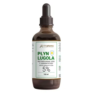 Lichid Lugol 5%, soluție apoasă de iod cu iodură de potasiu, 100 ml
