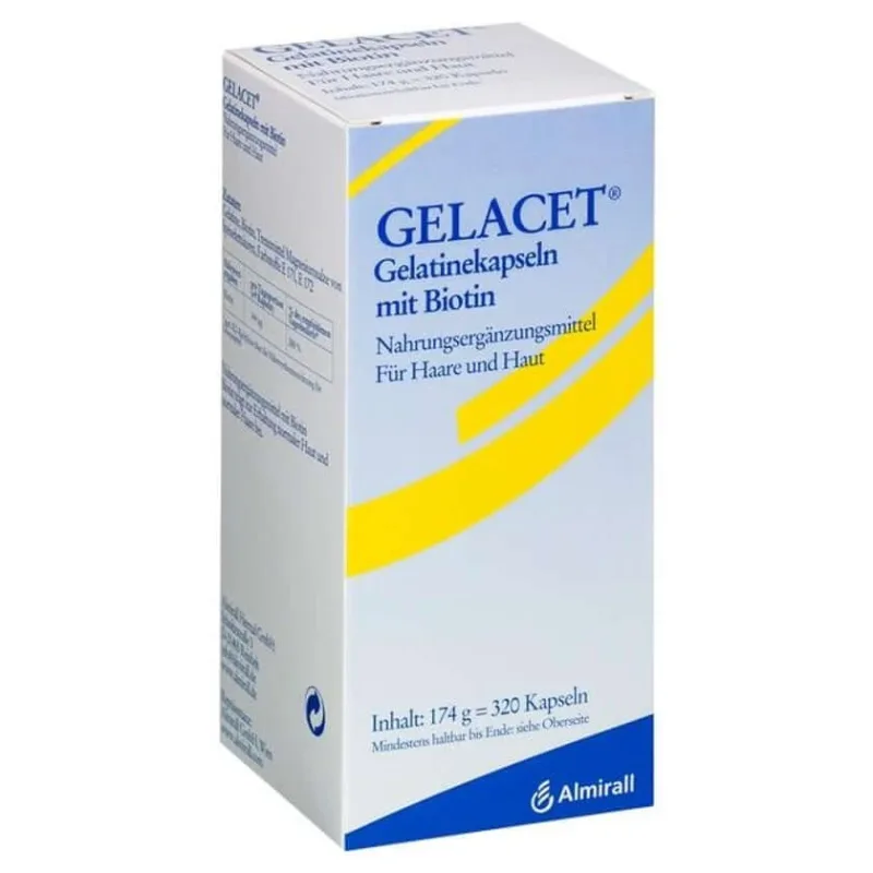 Gelacet capsule gelatinoase cu biotină 320 Capsule — preț și oferte
