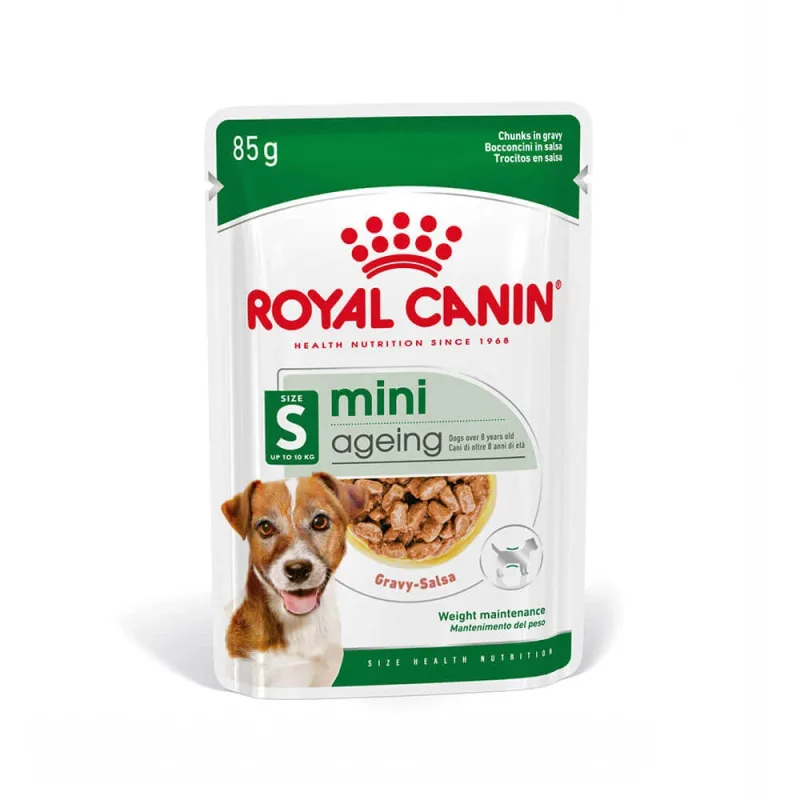 ROYAL CANIN Mini Ageing, hrană umedă câini senior, (în sos), 85g — preț și oferte