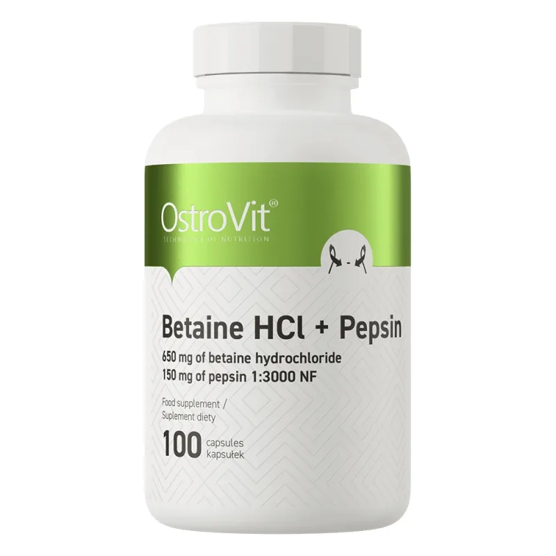 OstroVit Betaina HCl + Pepsina, 100 capsule — preț și oferte