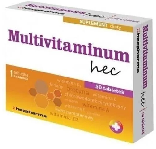 Multivitaminum Hec 50 comprimate — preț și oferte