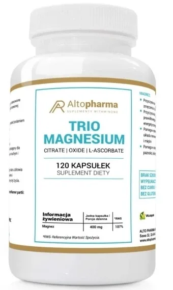 Altopharma Trio Magneziu 120 capsule — preț și oferte