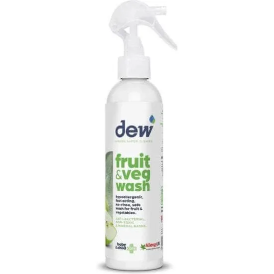 DEW Fruit & Veg Wash Disinfectant Cleaner Spray Cleaner pentru fructe și legume fără substanțe chimice toxice 250ml — preț și oferte