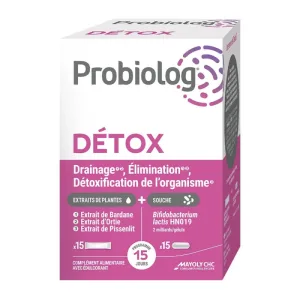 Mayoly Spindler Probiolog Detox 15 sticks-uri și 15 capsule