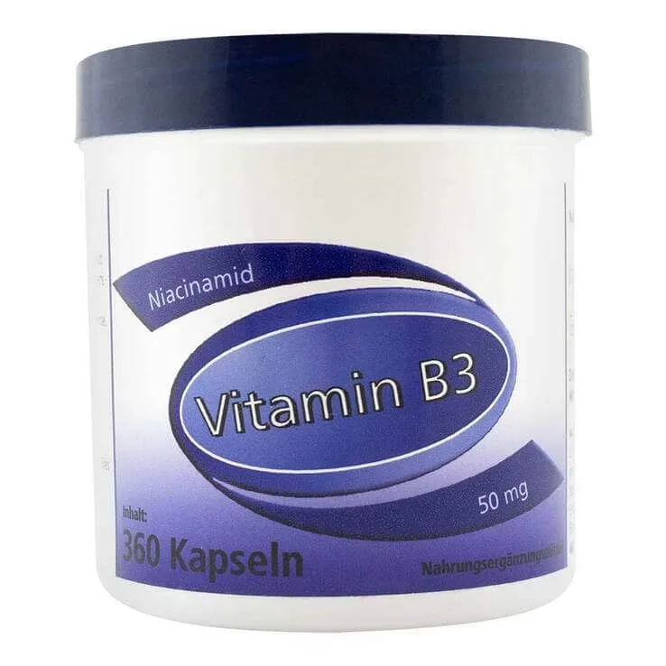 Vitamina B3 (niacinamidă) 50 mg, capsule Gerimed, 360 de capsule — preț și oferte