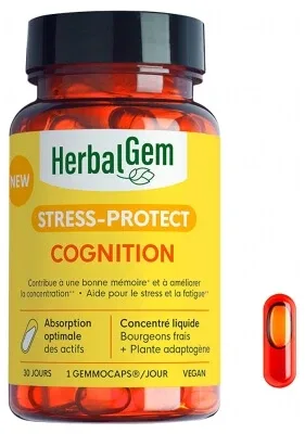 HerbalGem Stress Protect Cognition 30 gemmocapsule — preț și oferte