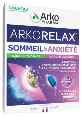 Arkopharma Arkorelax Somn și Anxietate 15 comprimate — preț și oferte
