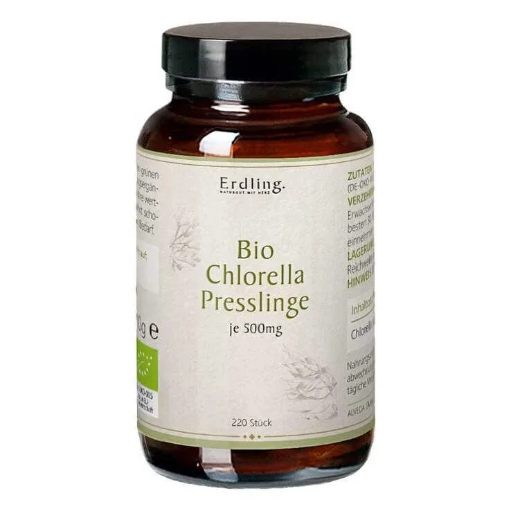 Tablete de Chlorella din alge ecologice Erdling, 220 de tablete — preț și oferte