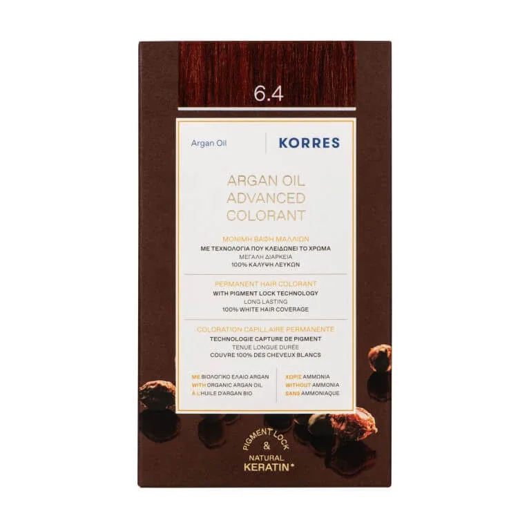KORRES VOPSEA DE PĂR PERMANENTĂ CU ULEI DE ARGAN BLOND ÎNCHIS 6.4 — preț și oferte