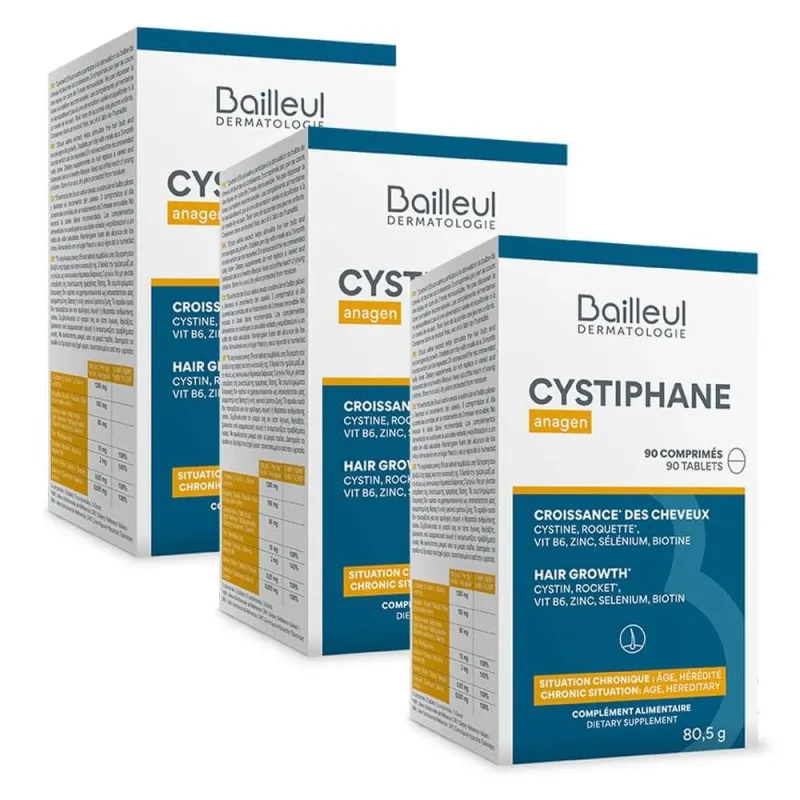 Bailleul Cystiphane Anagen Creșterea părului 3x90 Tablete — preț și oferte