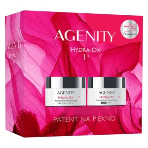 Set Agenity 1º Hydra-Ox 2025, cremă hidratantă de zi antioxidantă, SPF 20, 50 ml + cremă hidratantă de noapte reparatoare, 50 ml
