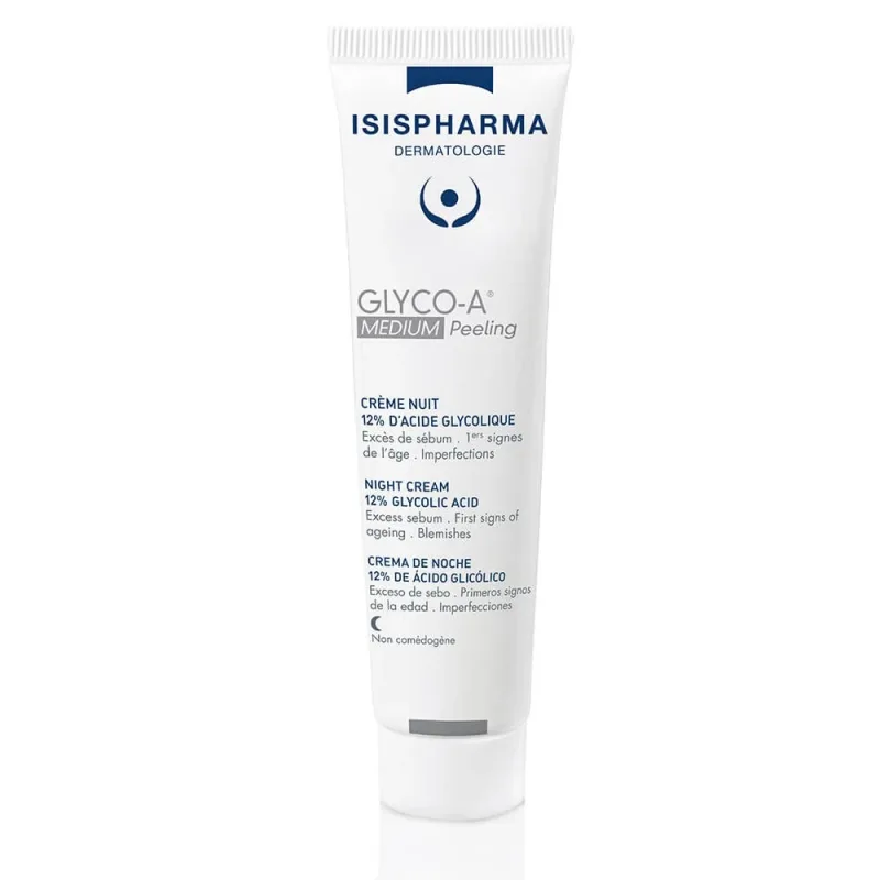 Isispharma Glyco-A 12% acid glicolic peeling crema de noapte MEDIUM 30ml — preț și oferte