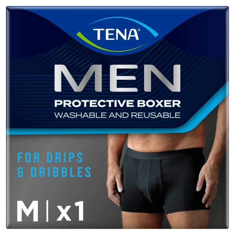 Tena Men Protective Boxer, boxeri reutilizabili pentru incontinență ușoară, negru, mărimea M, 1 buc — preț și oferte