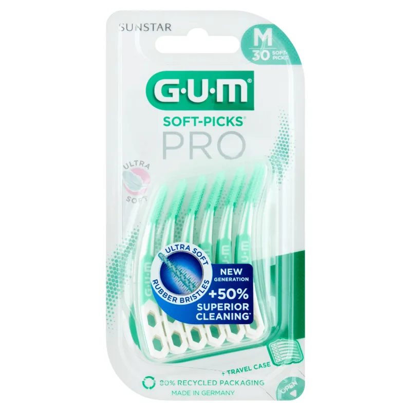 Sunstar Gum Soft-Picks Pro, curățătoare interdentare, medii, 30 bucăți — preț și oferte