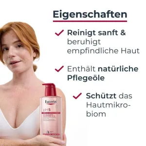 EUCERIN pH5 Gel de duș și ulei pentru piele sensibilă 400 ml