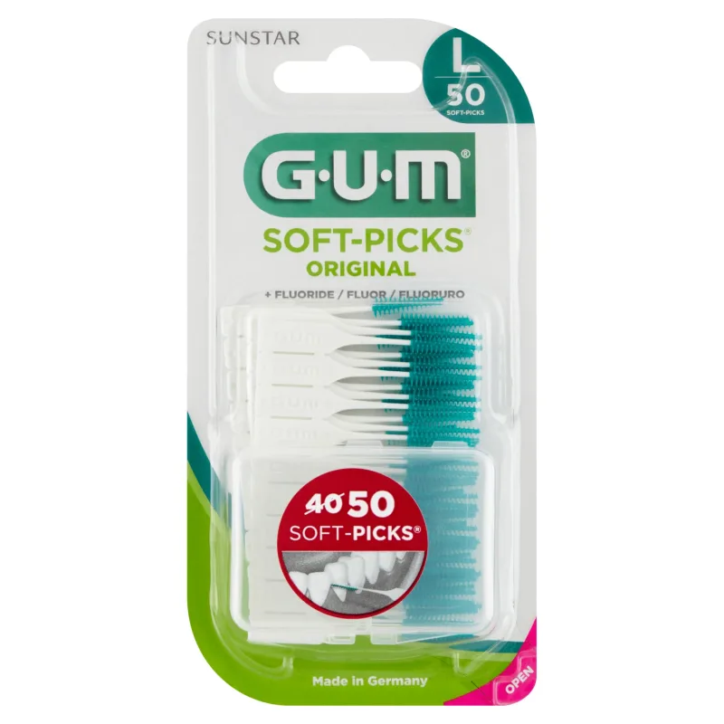 Sunstar Gum Soft-Picks Original, perii interdentare, mari, 50 bucăți — preț și oferte