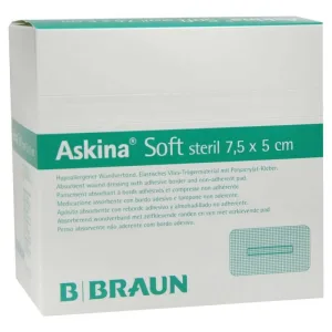 Askina Pansament moale pentru răni 5x7,5 cm steril 50 buc.