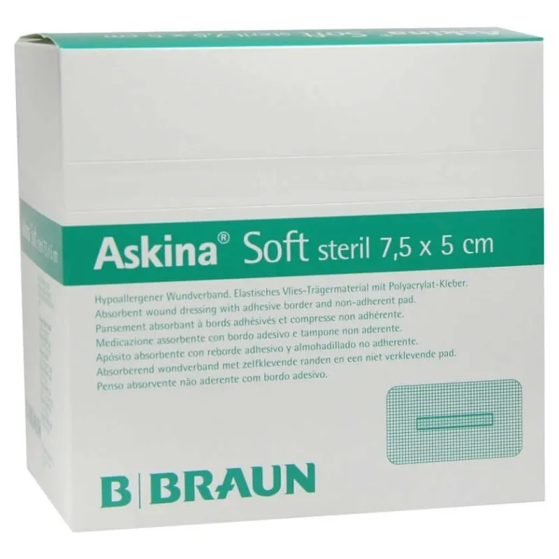 Askina Pansament moale pentru răni 5x7,5 cm steril 50 buc. — preț și oferte