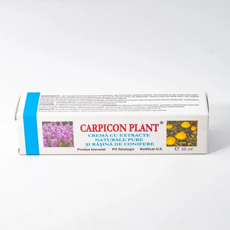 Cremă cu extracte naturale pure și rășină de conifere Carpicon Plant, 50 ml, Elzin Plant — preț și oferte