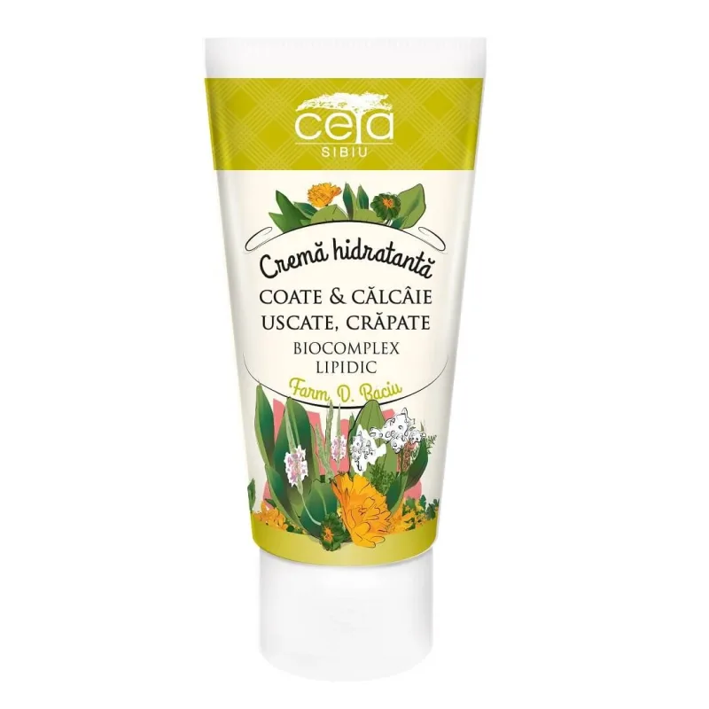 Cremă hidratantă pentru coate și călcâie uscate și crăpate, 50 ml, Ceta Sibiu — preț și oferte